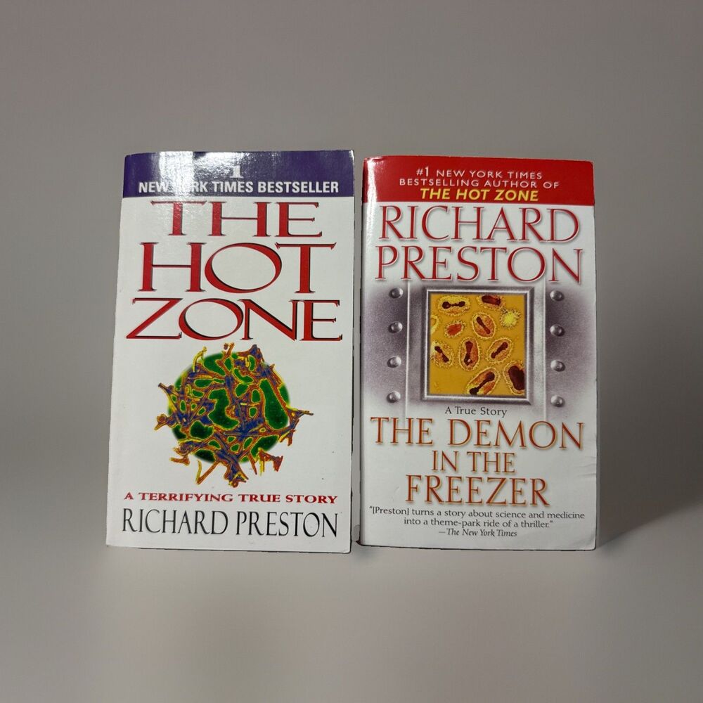 Richard Preston The Hot Zone Ebola Virus / Demon In The Freezer Paperback Lot